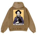 The Cat Lover Vintage Washed Cotton Back Art Hoodie