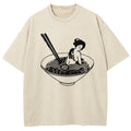Geisha Tattoo Ramen Washed T-Shirt