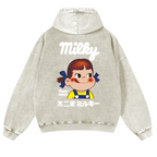 Fujiya Vintage Washed Cotton Back Art Hoodie