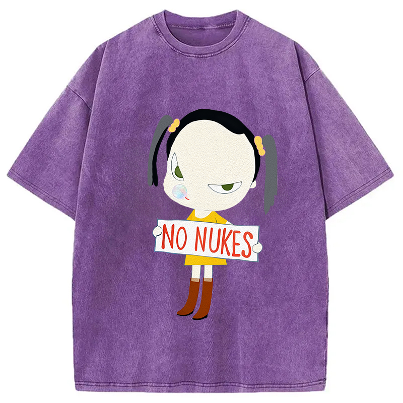 No Nukes Nara Washed T-Shirt