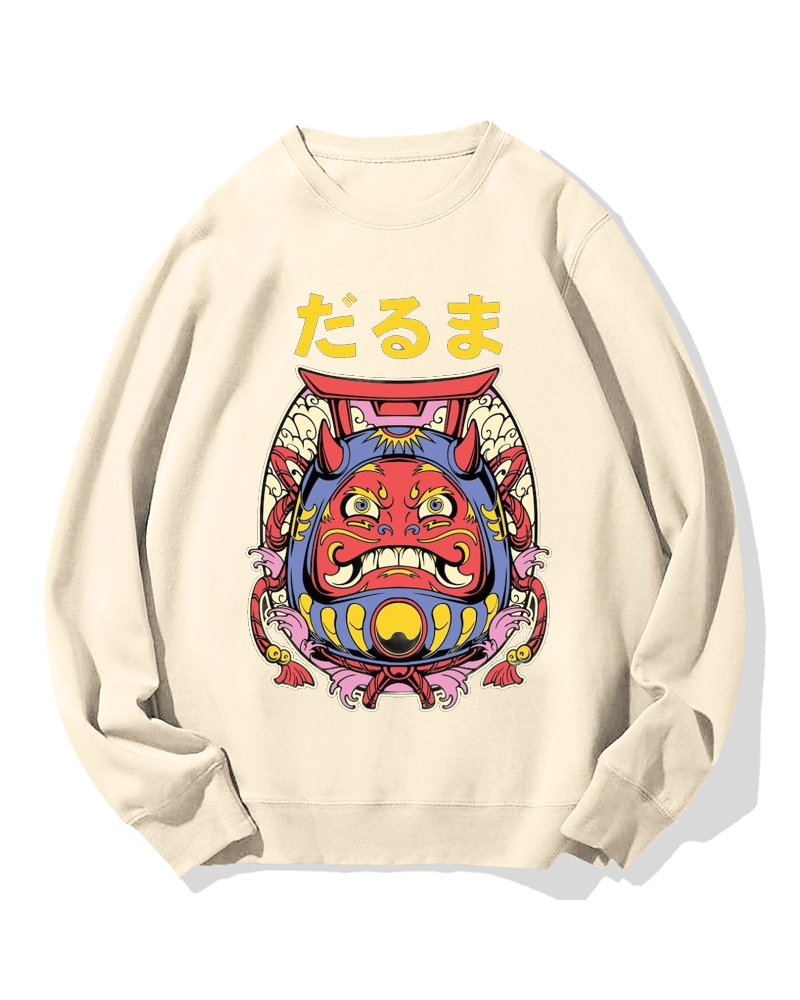 Japanese Daruma Cotton Sweatshirt