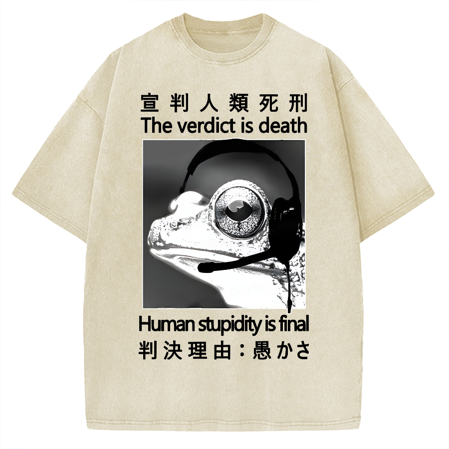 Frog Judge Vintage Washed T-shirt