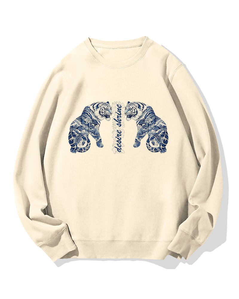 Shrine of Desire Tigers Cotton Sweatshirt