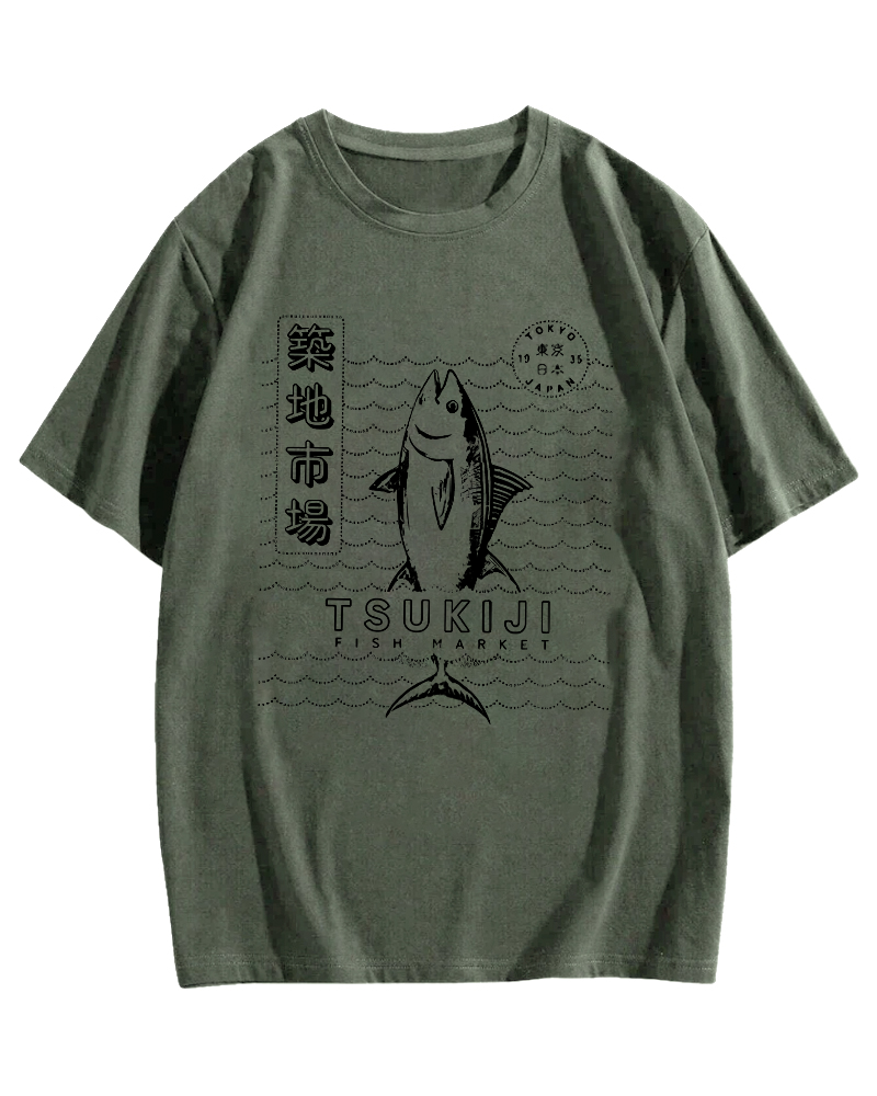 Tuna at Tsukiji Market in Tokyo, Japan T-shirt