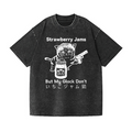 Strawberry Jams Vintage Wash Japanese Design T-Shirt