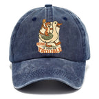 Trouble Cartoon Washed Cap