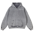 Snug Cat Vintage Washed Cotton Back Art Hoodie