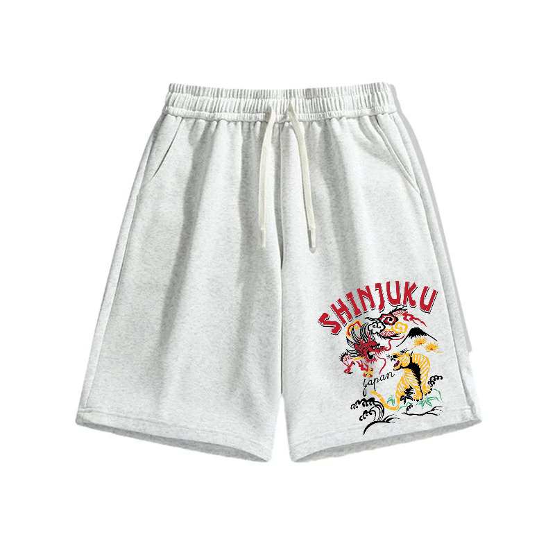 Shinjuku Dragon and Tiger Cotton Shorts