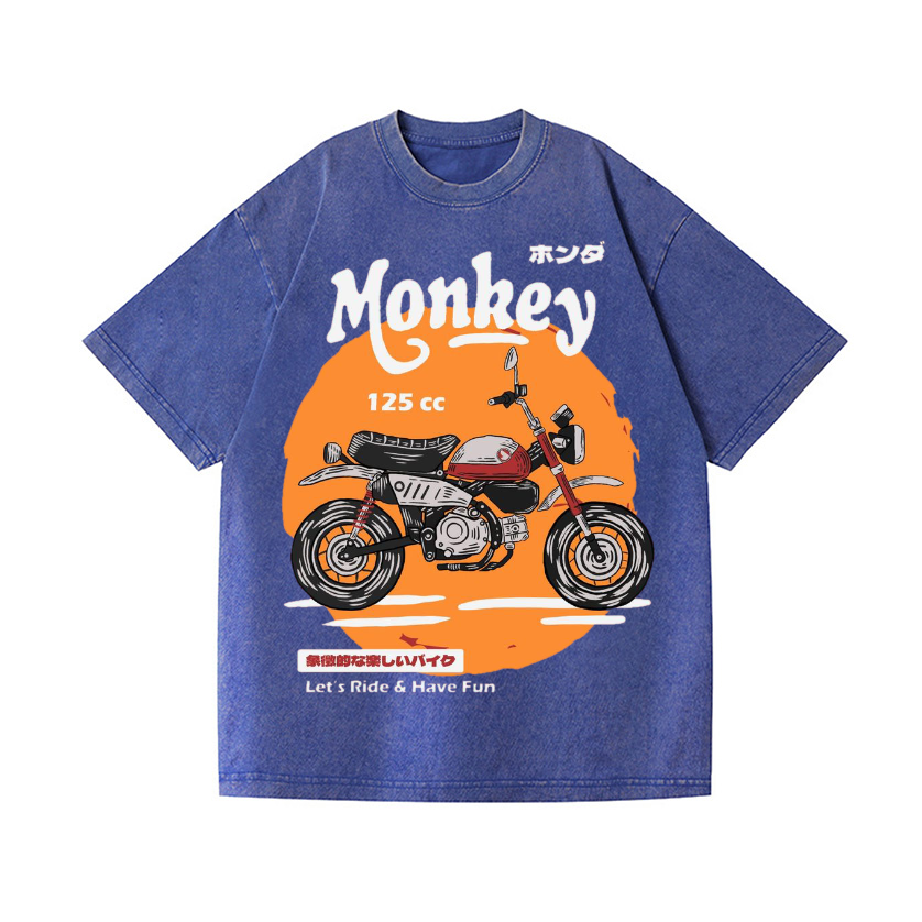 Honda Monkey 125cc Vintage Wash Japanese Design T-Shirt