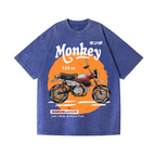 Honda Monkey 125cc Vintage Wash Japanese Design T-Shirt