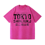 TOKYO SHINJUKU Vintage Wash Japanese Design T-Shirt