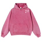 People Vintage Washed Cotton Back Art Hoodie