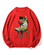 Frog Samurai Cotton Sweatshirt