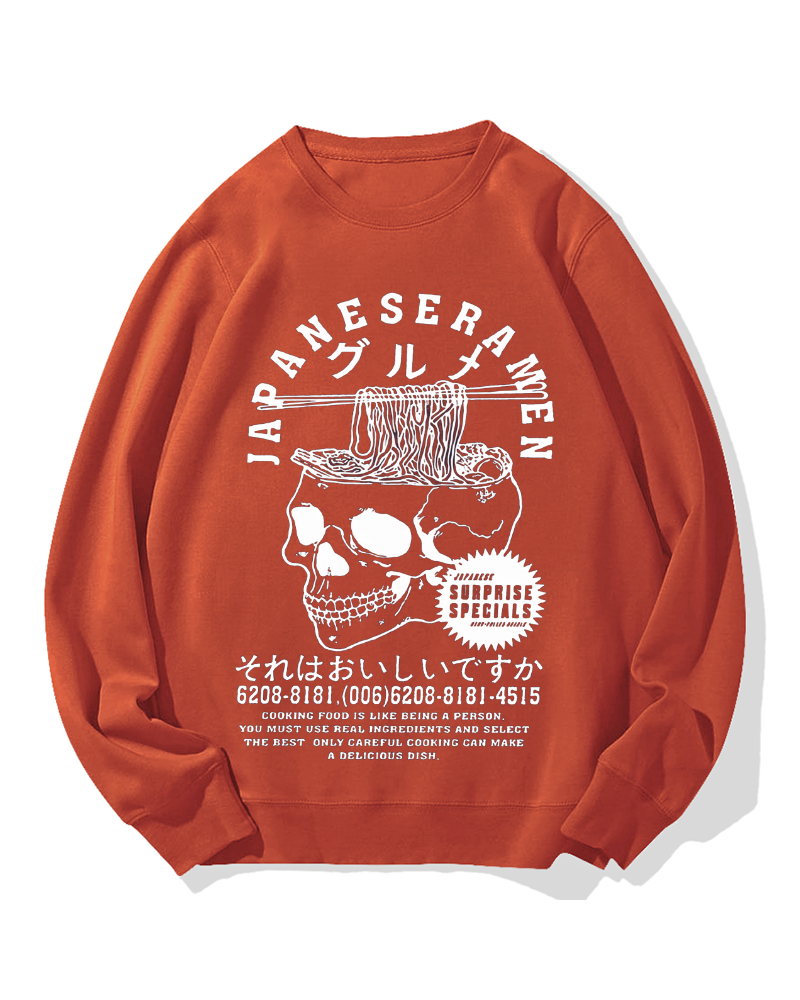 Japanese Ramen Gourmet Cotton Sweatshirt