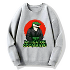 Crocodile Japanese Cotton Pullover Sweatshirt