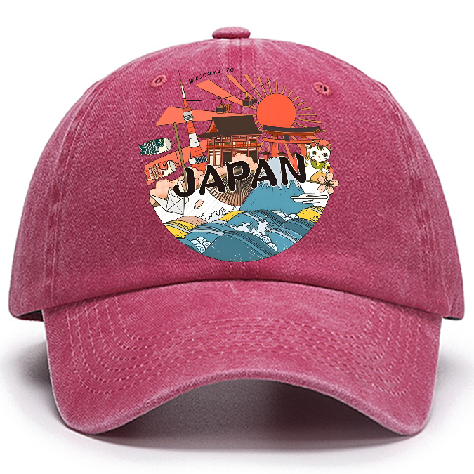 Welcome to Japan Poster Cotton Hat