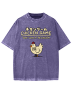 Chicken Game Vintage Washed T-shirt