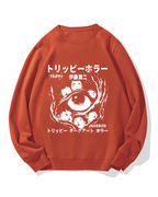 Trippy Horror Cotton Sweatshirt