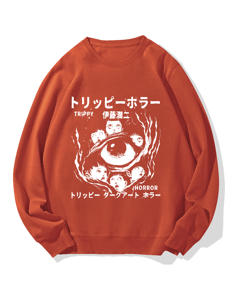 Trippy Horror Cotton Sweatshirt