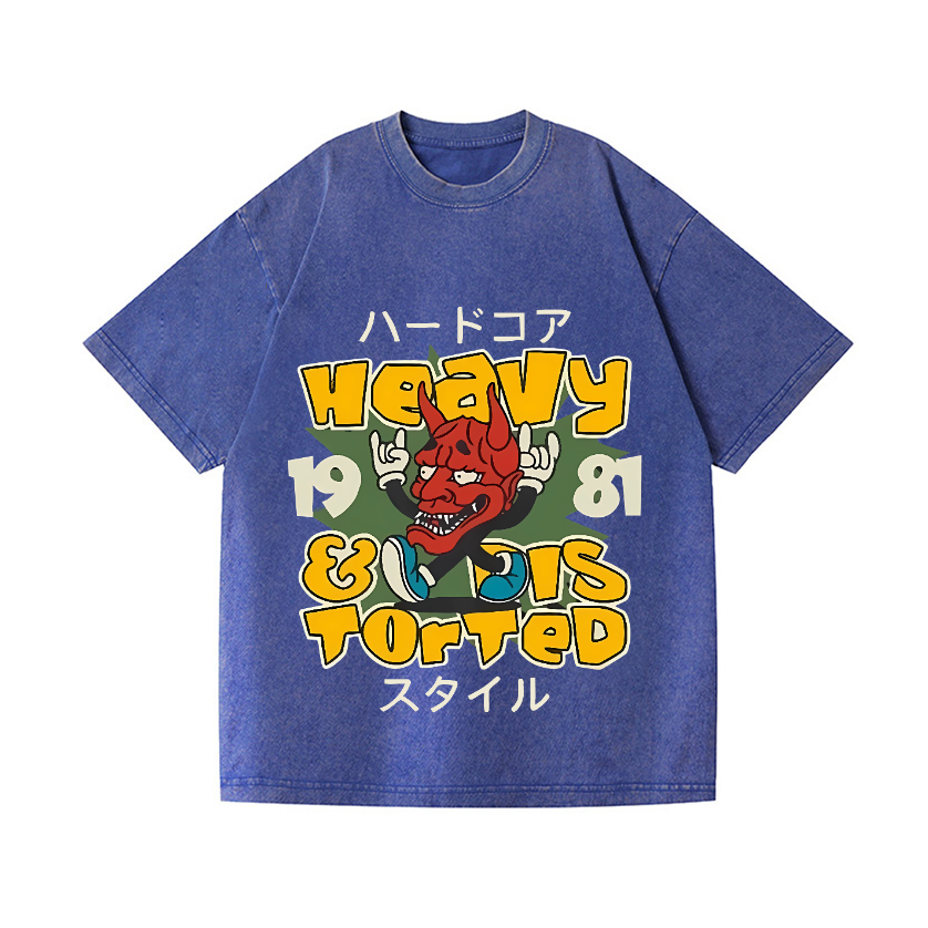 Hannya Vintage Wash Japanese Design T-Shirt