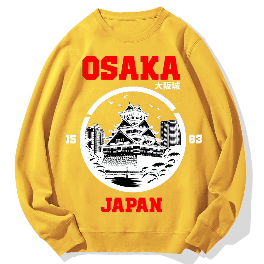 Osaka Castle Geek Cotton Sweatshirt