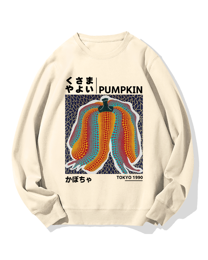 Japanese Punpkin Cotton Sweatshirt
