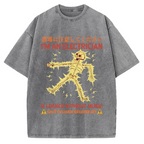 Electrician Dance Skeleton Vintage Washed T-shirt