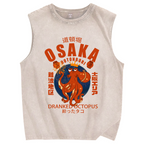 Osaka October Hanabi fireworks Vintage Distressed Washed Tank Top