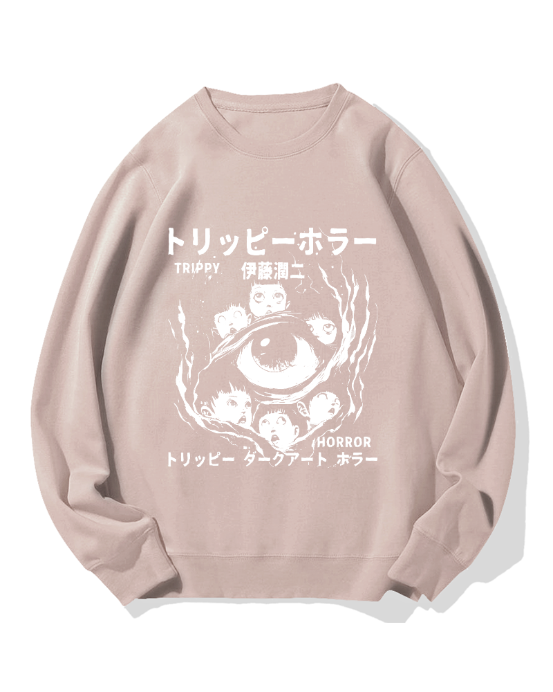 Trippy Horror Cotton Sweatshirt