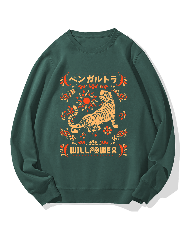 Bengal Tiger Cotton Sweatshirt