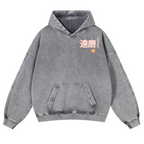 Daruma Ramen Vintage Washed Cotton Back Art Hoodie
