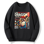 I am a dragon, and this trash can is my golden raccoon Cotton Pullover Sweatshirt