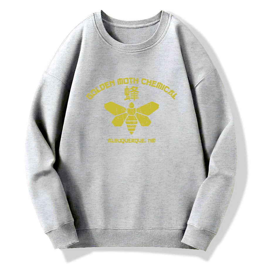 Golden Moth Chemical Cotton Pullover Sweatshirt