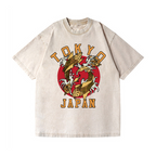 Tokyo Koi Fish Vintage Wash Japanese Design T-Shirt
