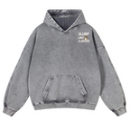 Gecko Vintage Washed Cotton Back Art Hoodie
