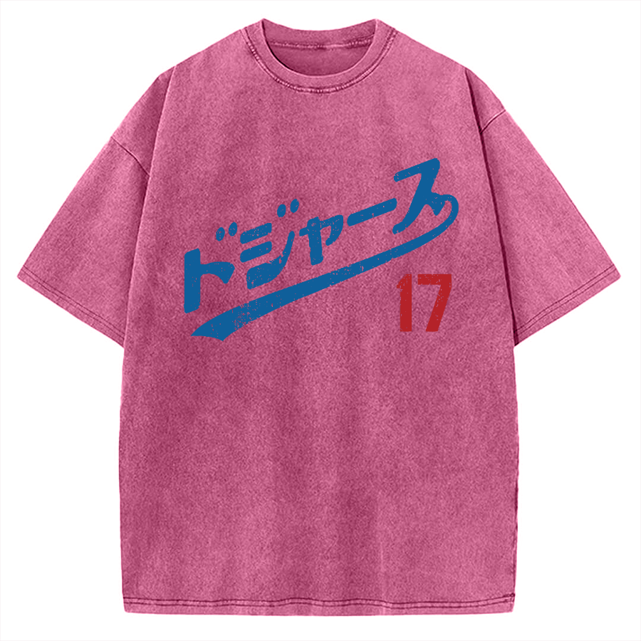 LA Baseball 17 Vintage Washed T-shirt