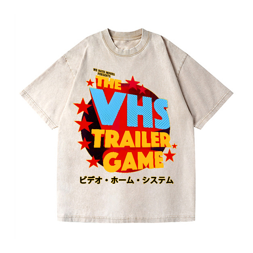 VHS Vintage Wash Japanese Design T-Shirt