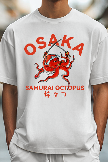 Samurai Octopus Japanese Style Classic Tee
