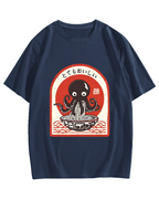 Ramen Lover Octopus Cotton casual T-shirt