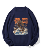 Sushi Dragon Monster Cotton Sweatshirt