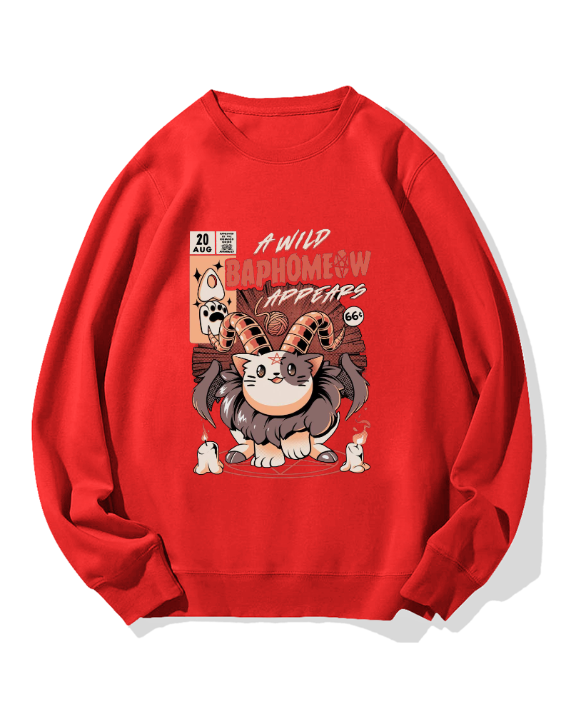 Baphomeow Cotton Sweatshirt