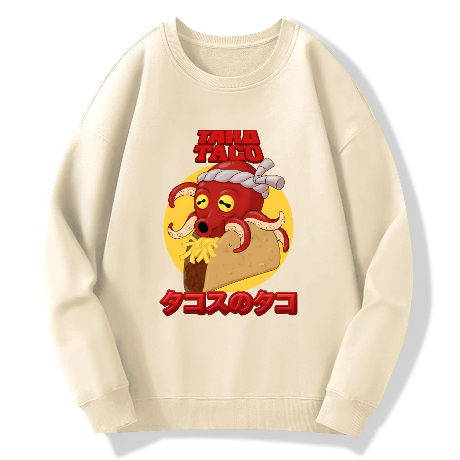 Taco de Pulpo Cotton Pullover Sweatshirt