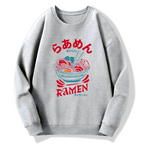 Lamian Noodles Food Art Cotton Pullover Sweatshirt