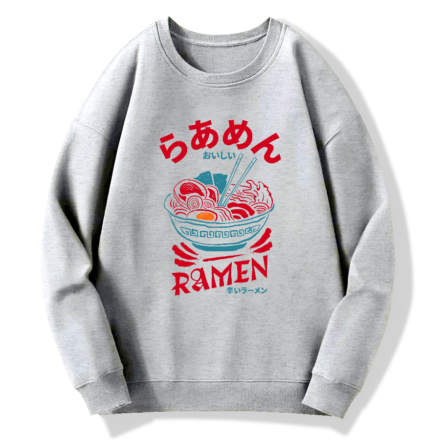 Lamian Noodles Food Art Cotton Pullover Sweatshirt