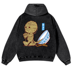 Ramen Yummy Vintage Washed Cotton Back Art Hoodie