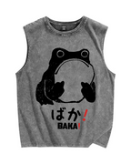 Stupid Frog Vintage Distressed Washed Tank Top