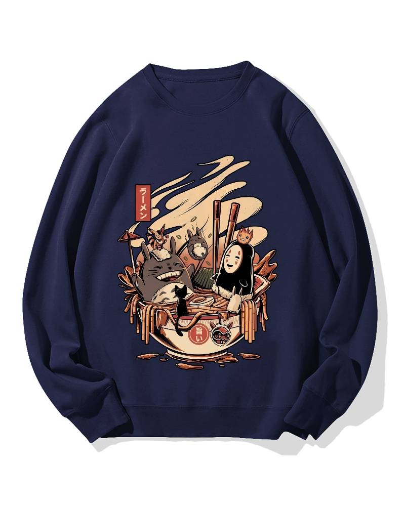 Ramen Pool Party Cotton Sweatshirt