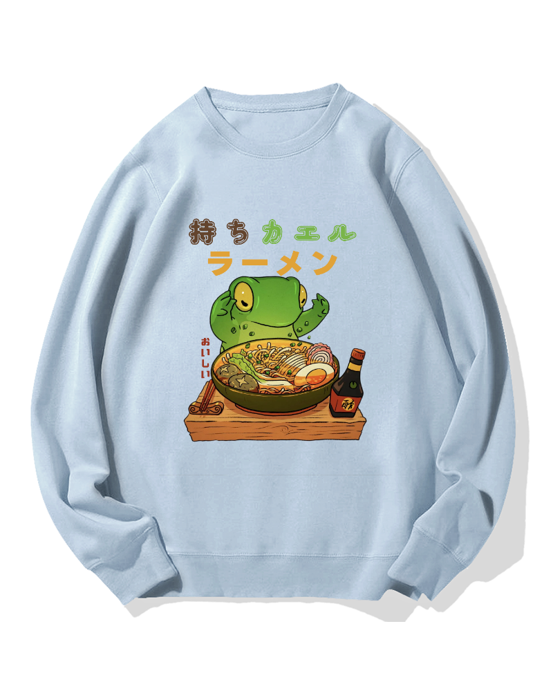 Frog Ramen Cotton Sweatshirt