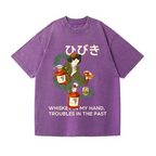 Hibiki Vintage Wash Japanese Design T-Shirt