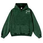 People Vintage Washed Cotton Back Art Hoodie